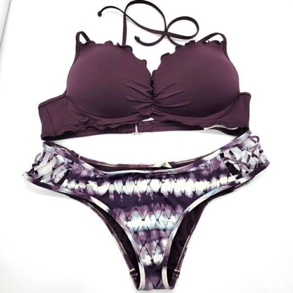 HOBIE Tie Dye/ Purple Bikini Set